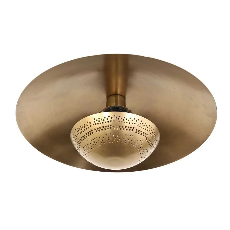 Anne Light Brass LED Plafondlamp | 1x E27 40W | Dimbaar | Brons