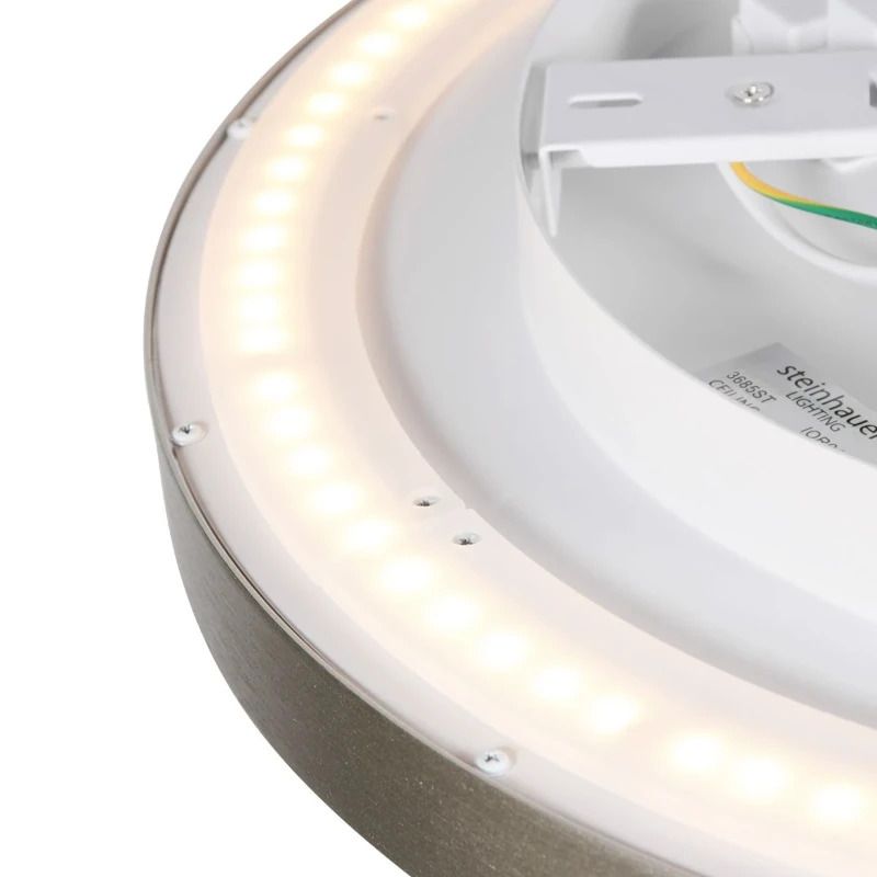 Steinhauer Flady LED Plafondlamp | 20W 2700K 2000lm 927 | Dimbaar | Staal