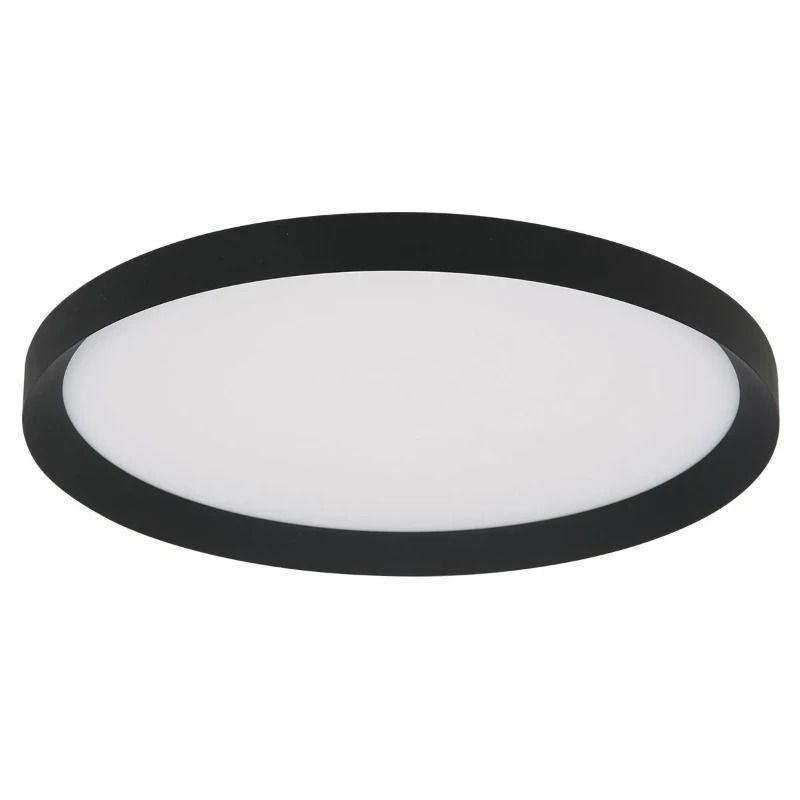 Steinhauer Flady LED Plafondlamp | 40W 2700K 4600lm 927 | Dimbaar | Zwart