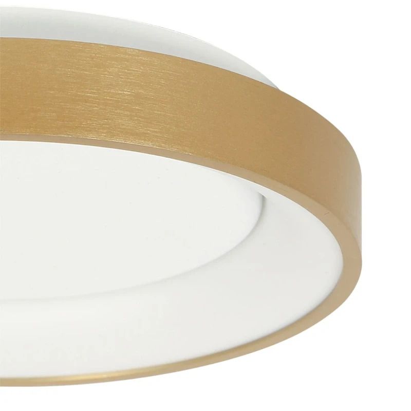 Steinhauer Ringlede LED Plafondlamp | 20W 2700K 1600lm 927 | Dimbaar | Goud/Wit
