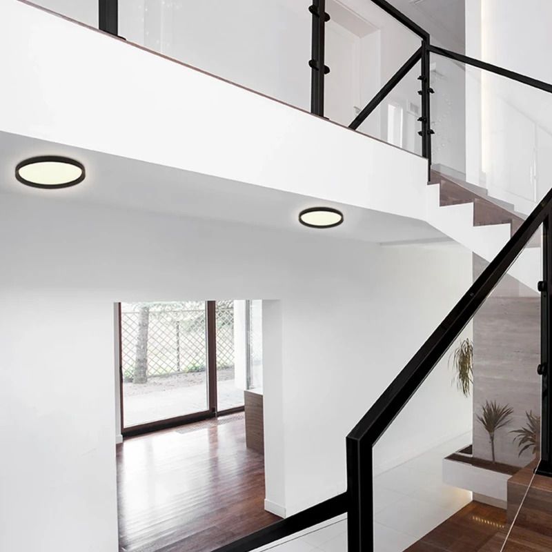 Steinhauer Ringlede LED Plafondlamp | 30W 2700K 2400lm 927 | Dimbaar | Wit/Zwart