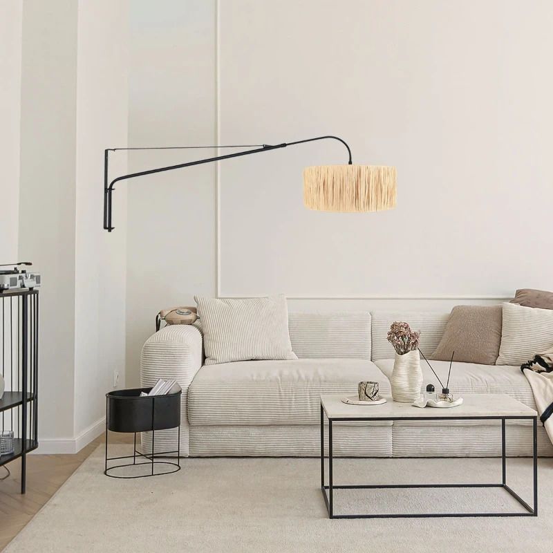 Steinhauer Elegant Classy LED Wandlamp | 1x E27 40W | Dimbaar | Naturel/Zwart
