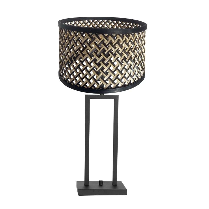 Steinhauer Stang LED Tafellamp | 1x E27 40W | Dimbaar | Naturel/Zwart