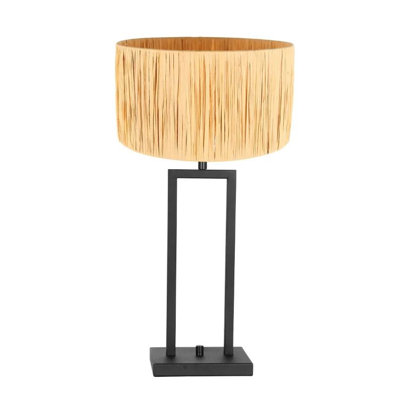 Steinhauer Stang LED Tafellamp | 1x E27 40W | Dimbaar | Naturel/Zwart