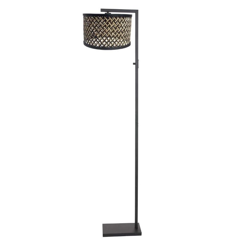 Steinhauer Stang LED Vloerlamp | 1x E27 40W | Dimbaar | Naturel/Zwart