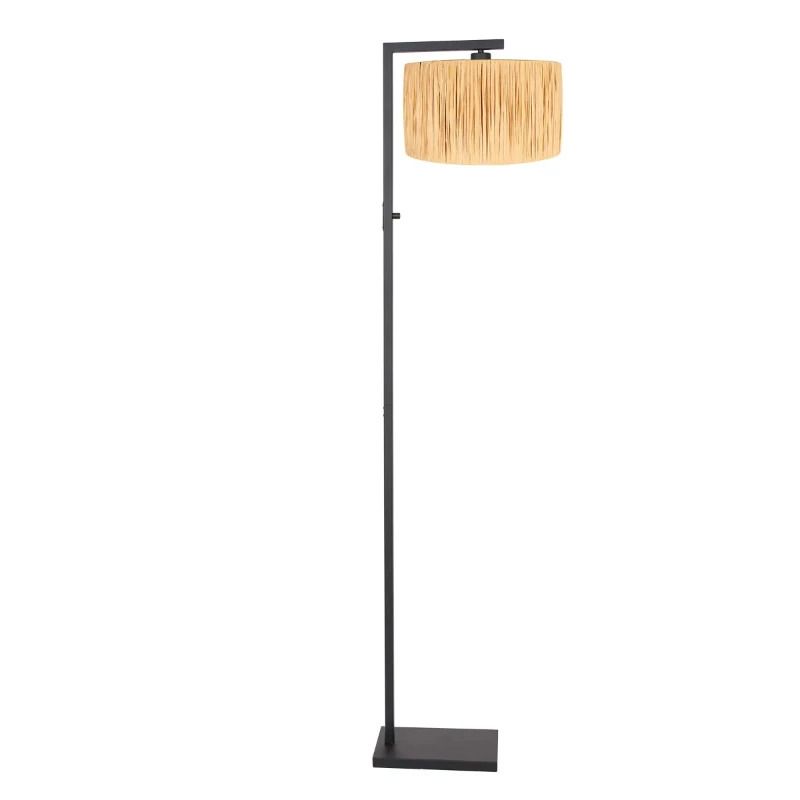Steinhauer Stang LED Vloerlamp | 1x E27 40W | Dimbaar | Naturel/Zwart