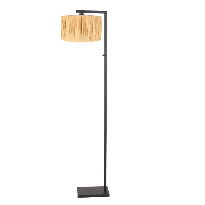 Steinhauer Stang LED Vloerlamp | 1x E27 40W | Dimbaar | Naturel/Zwart