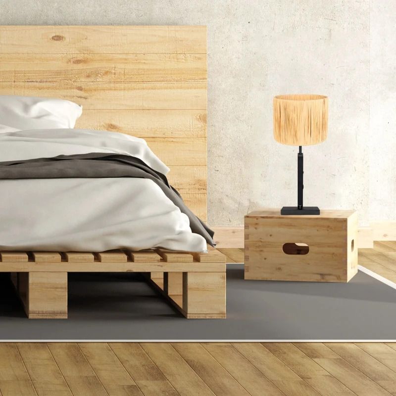 Steinhauer Stang LED Tafellamp | 1x E27 40W | Dimbaar | Naturel/Zwart