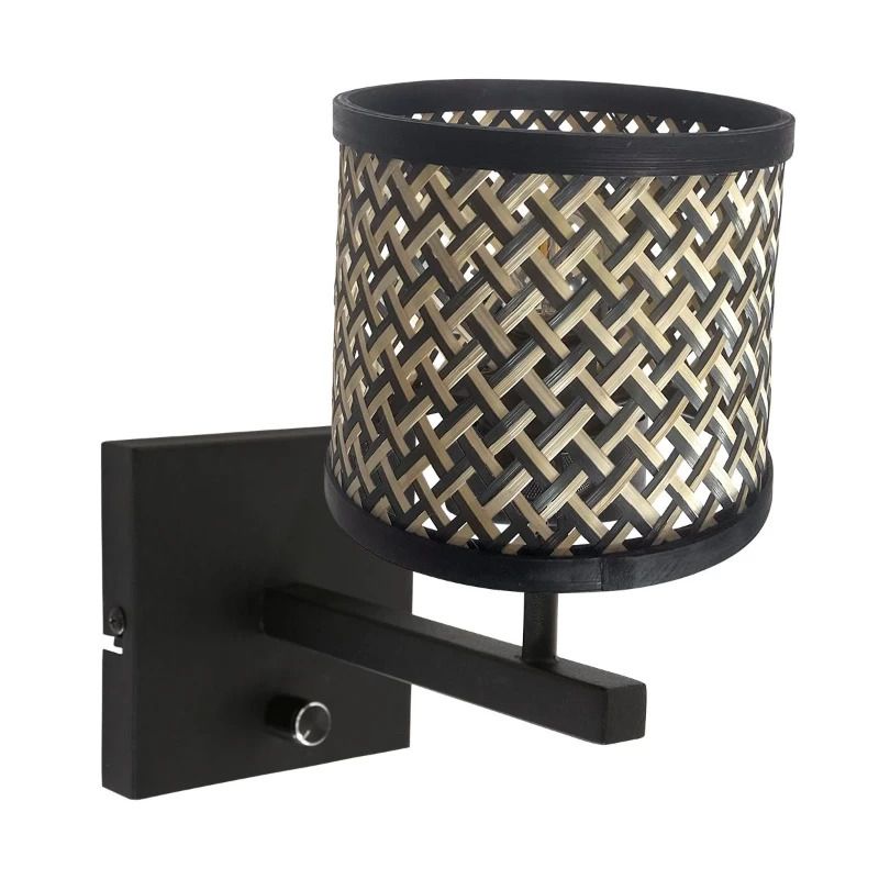 Steinhauer Stang LED Wandlamp | 1x E27 40W | Dimbaar | Naturel/Zwart