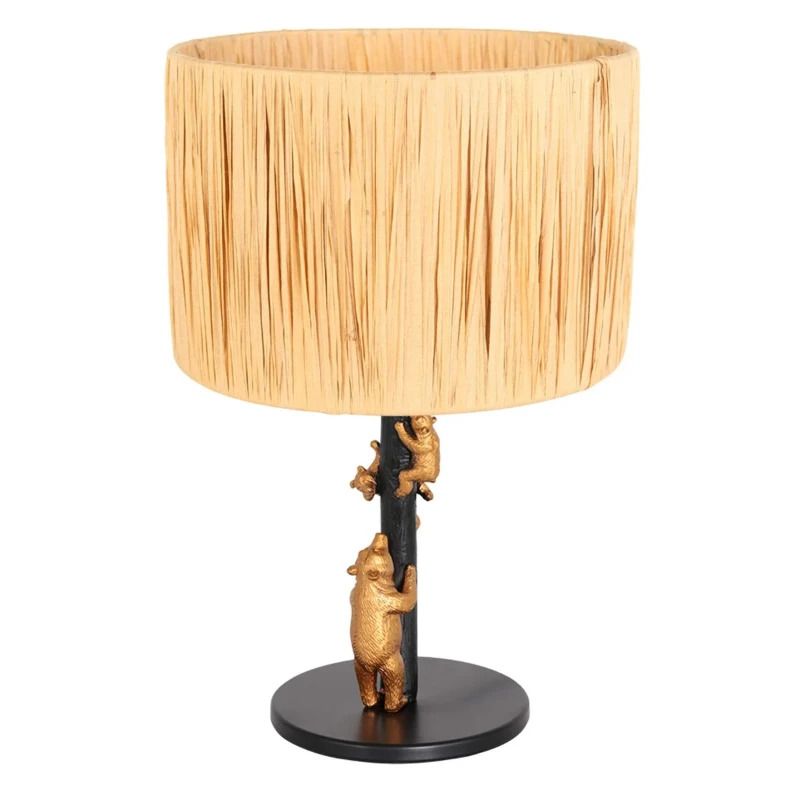 Anne Light Animaux LED Tafellamp | 1x E27 40W | Dimbaar | Goud/Naturel/Zwart
