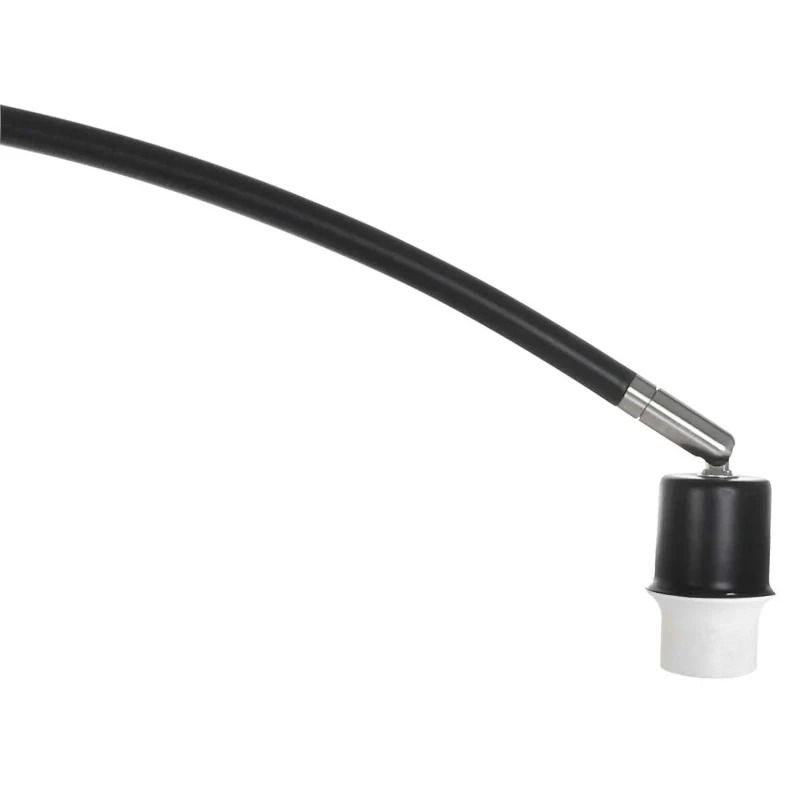 Mexlite Solva LED Staande Booglamp | 1x E27 40W | Dimbaar | Zilver/Zwart