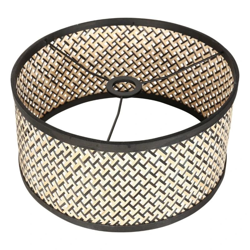Mexlite Triek LED Vloerlamp | 1x E27 40W | Dimbaar | Hout/Naturel/Zwart