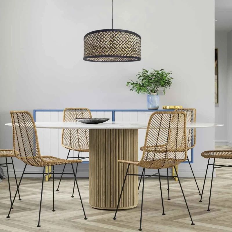 Steinhauer Sparkled Light LED Hanglamp | 1x E27 40W | Dimbaar | Naturel/Zwart