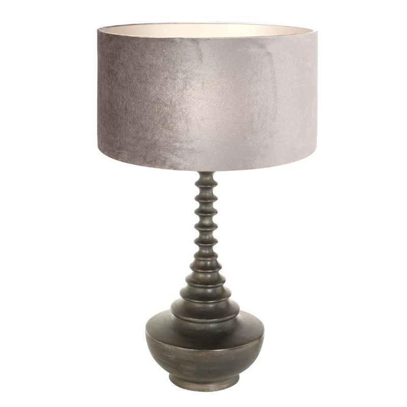 Anne Light Bois LED Tafellamp | 1x E27 40W | Dimbaar | Zilver/Zwart
