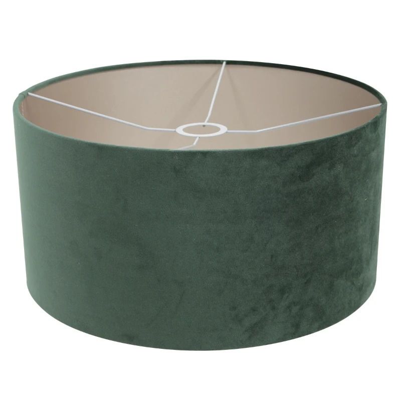 Steinhauer Lampenkap | Groen Velours Lampenkap ⌀40Cm Met E27 Support. Greenwave