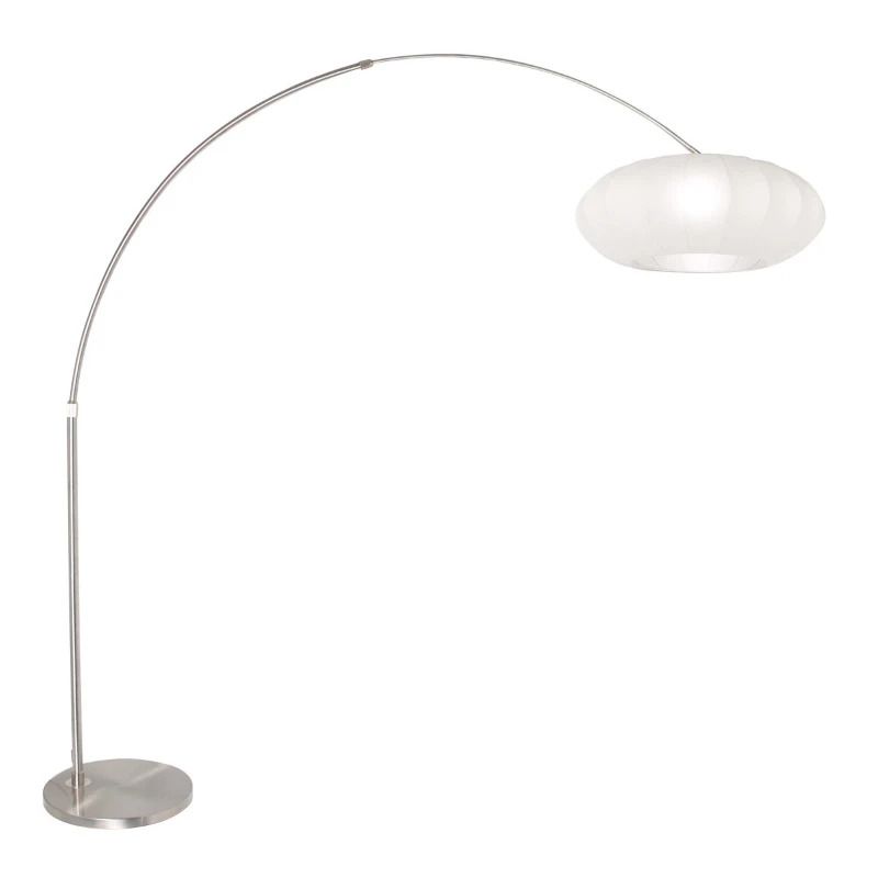 Steinhauer Luma-Nola LED Vloerlamp | 1x E27 40W | Dimbaar | Staal/Wit