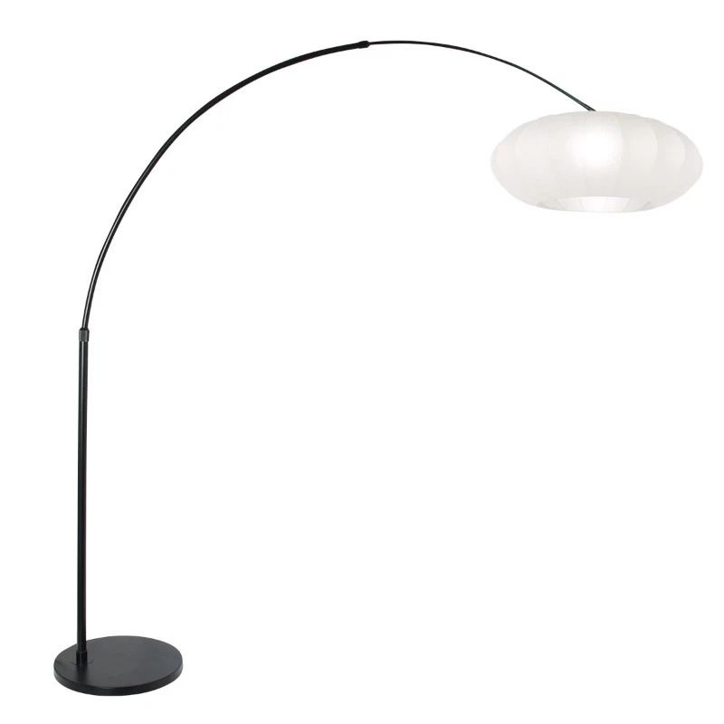 Steinhauer Luma-Nola LED Vloerlamp | 1x E27 40W | Dimbaar | Wit/Zwart