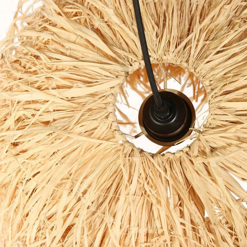 Anne Light Grass LED Hanglamp | 1x E27 40W | Dimbaar | Naturel/Zwart