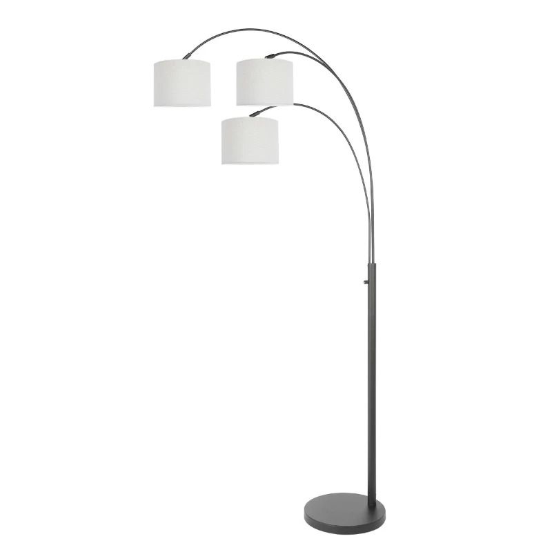 Steinhauer Sparkled Light LED Vloerlamp | 3x E27 40W | Dimbaar | Wit/Zwart