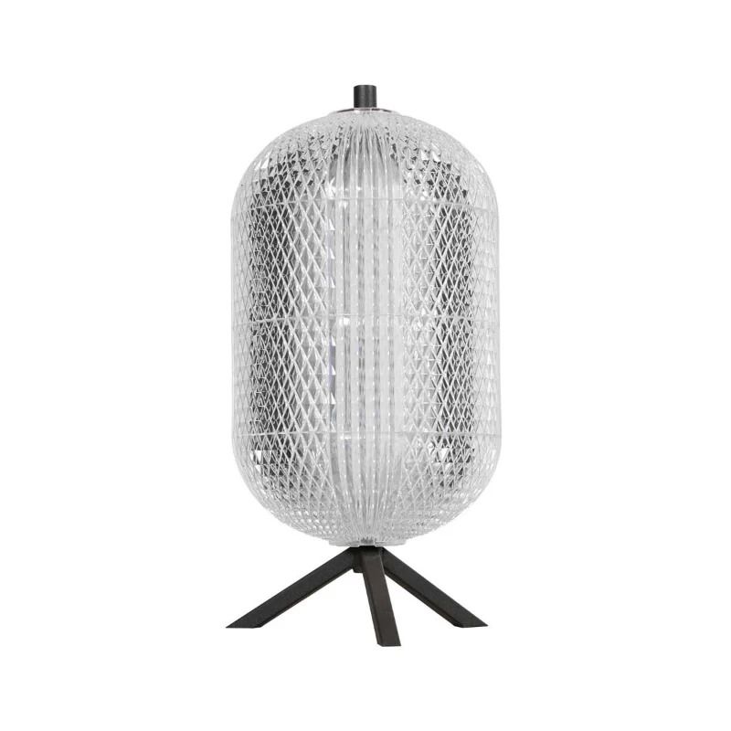 Mexlite Geripu LED Tafellamp | 8W 2700K 800lm 927 | Dimbaar | Transparant/Zwart