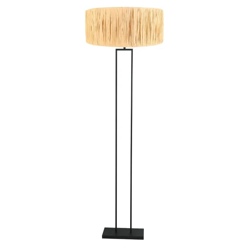 Steinhauer Stang LED Vloerlamp | 1x E27 40W | Dimbaar | Naturel/Zwart
