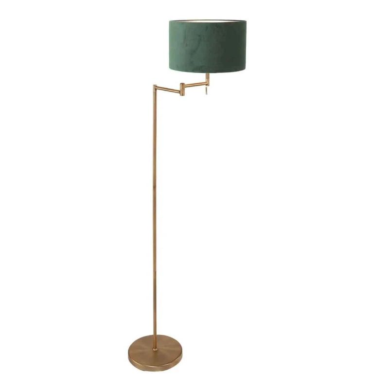Mexlite Bella LED Vloerlamp | 1x E27 40W | Dimbaar | Brons/Groen