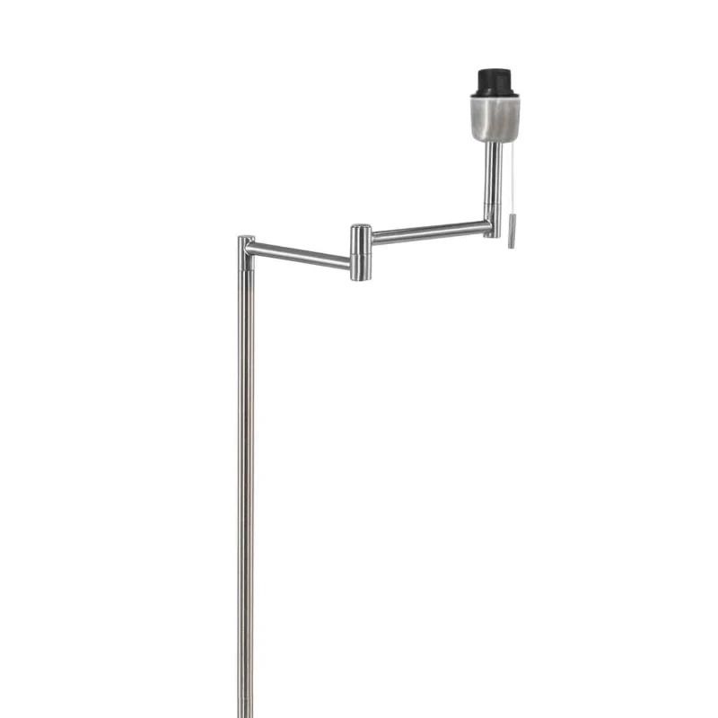 Mexlite Bella LED Vloerlamp | 1x E27 40W | Dimbaar | Staal/Wit