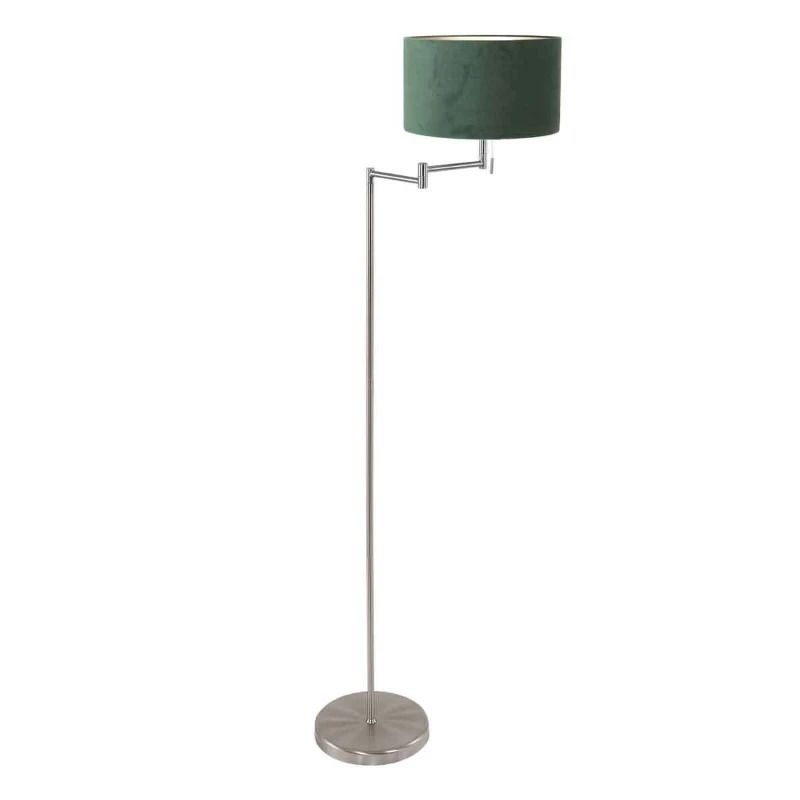 Mexlite Bella LED Vloerlamp | 1x E27 40W | Dimbaar | Groen/Staal