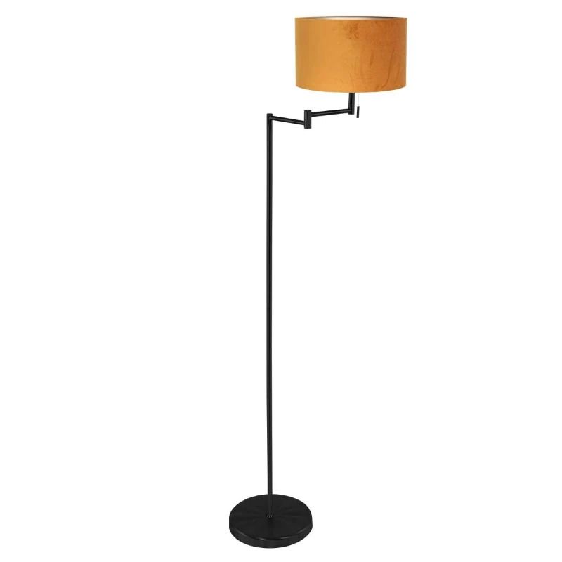 Mexlite Bella LED Vloerlamp | 1x E27 40W | Dimbaar | Goud/Zwart