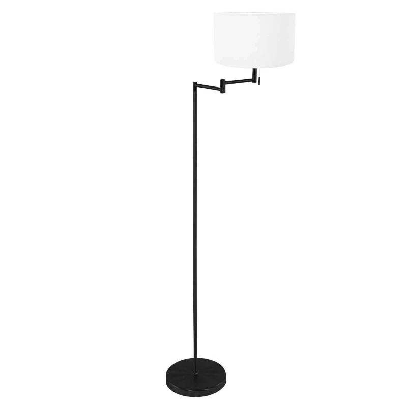 Mexlite Bella LED Vloerlamp | 1x E27 40W | Dimbaar | Wit/Zwart