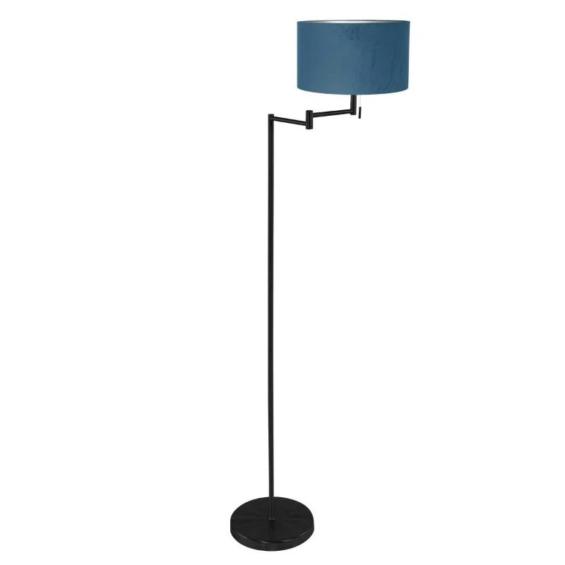 Mexlite Bella LED Vloerlamp | 1x E27 40W | Dimbaar | Blauw/Zwart