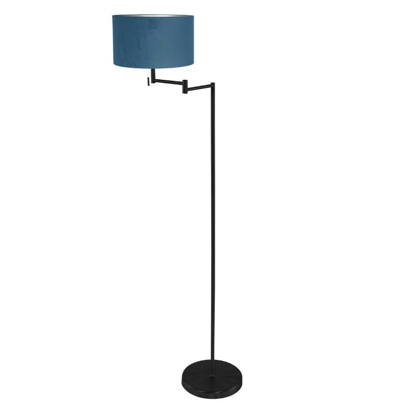 Mexlite Bella LED Vloerlamp | 1x E27 40W | Dimbaar | Blauw/Zwart