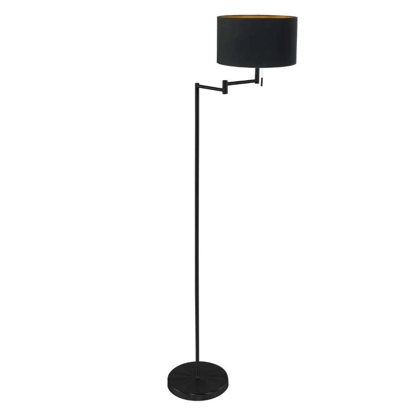 Mexlite Bella LED Vloerlamp | 1x E27 40W | Dimbaar | Goud/Zwart