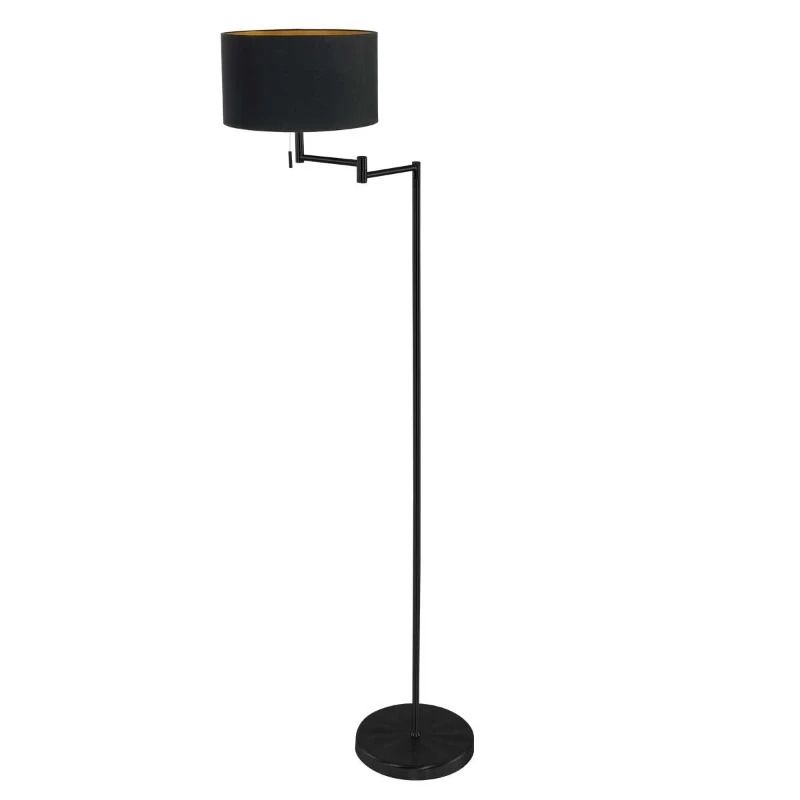 Mexlite Bella LED Vloerlamp | 1x E27 40W | Dimbaar | Goud/Zwart