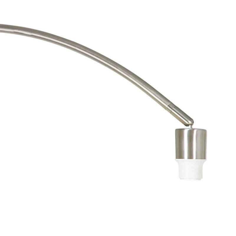 Mexlite Solva LED Staande Booglamp | 1x E27 40W | Dimbaar | Blauw/Staal