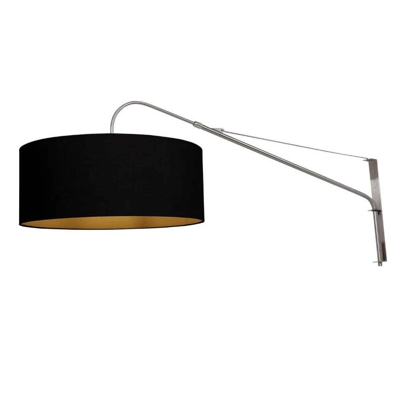 Steinhauer Elegant Classy LED Wandlamp | 1x E27 40W | Dimbaar | Staal/Zwart