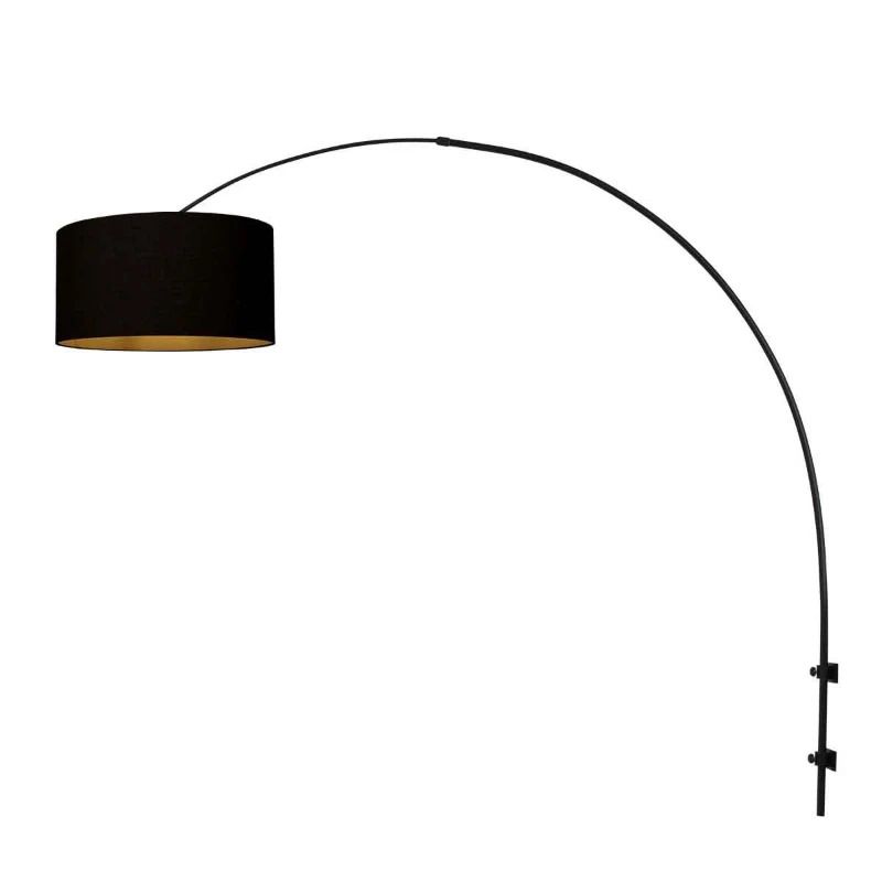 Steinhauer Sparkled Light LED Wandlamp | 1x E27 40W | Dimbaar | Zwart