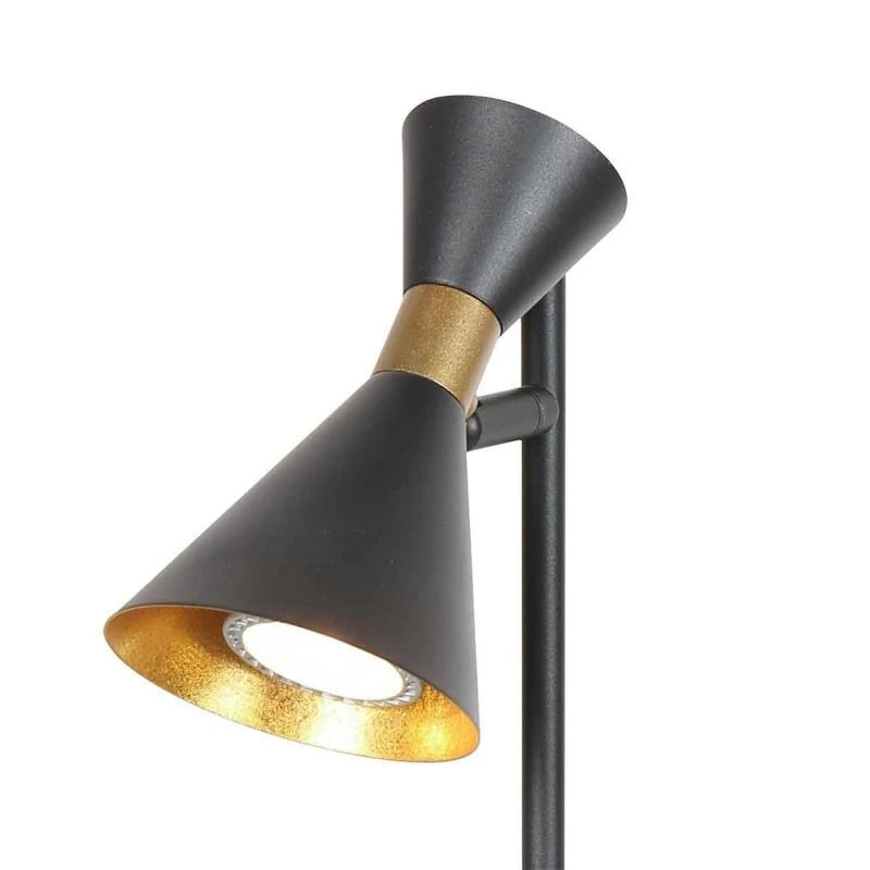 Anne Light Preto LED Tafellamp | 1x GU10 10W | Dimbaar | Goud/Zwart
