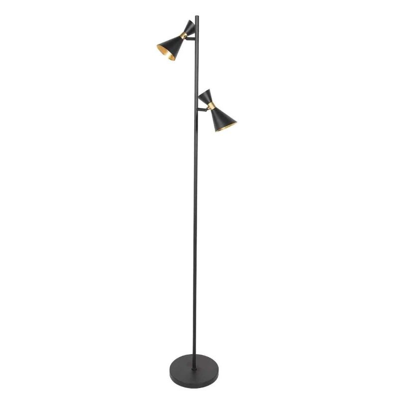 Anne Light Preto LED Vloerlamp | 2x GU10 10W | Dimbaar | Goud/Zwart