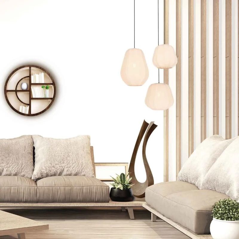 Anne Light Sable LED Hanglamp | 1x E27 40W | Dimbaar | Creme