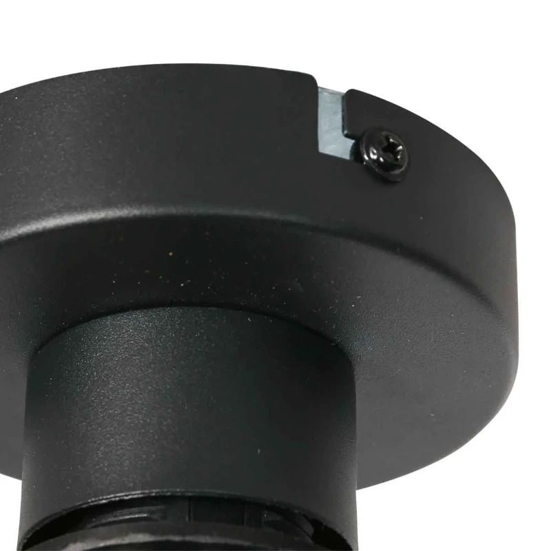 Steinhauer Drovia LED Plafondlamp | 1x E27 40W | Dimbaar | Smoke glas/Zwart