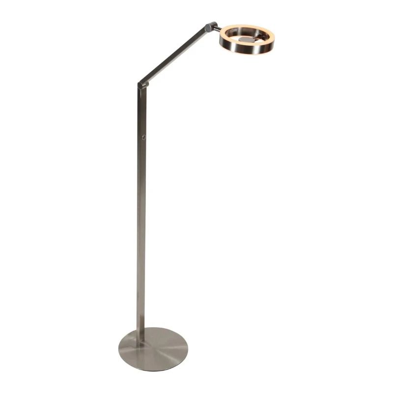 Steinhauer Ringlux LED Staande Leeslamp | 10W 2700K 1000lm 927 | Dimbaar | Staal