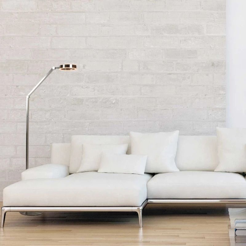 Steinhauer Ringlux LED Staande Leeslamp | 10W 2700K 1000lm 927 | Dimbaar | Staal