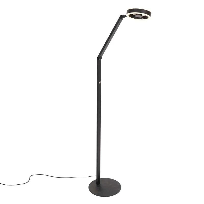 Steinhauer Ringlux LED Vloerlamp | 10W 2700K 1000lm 927 | Dimbaar | Zwart