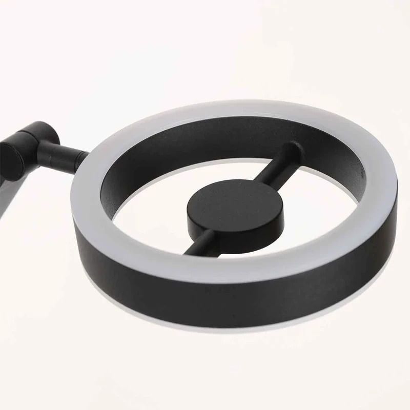 Steinhauer Ringlux LED Vloerlamp | 10W 2700K 1000lm 927 | Dimbaar | Zwart