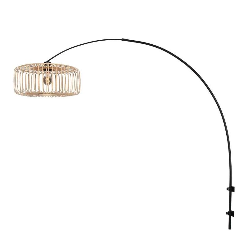 Steinhauer Breeza-Beache LED Wandlamp | 1x E27 40W | Dimbaar | Naturel/Zwart