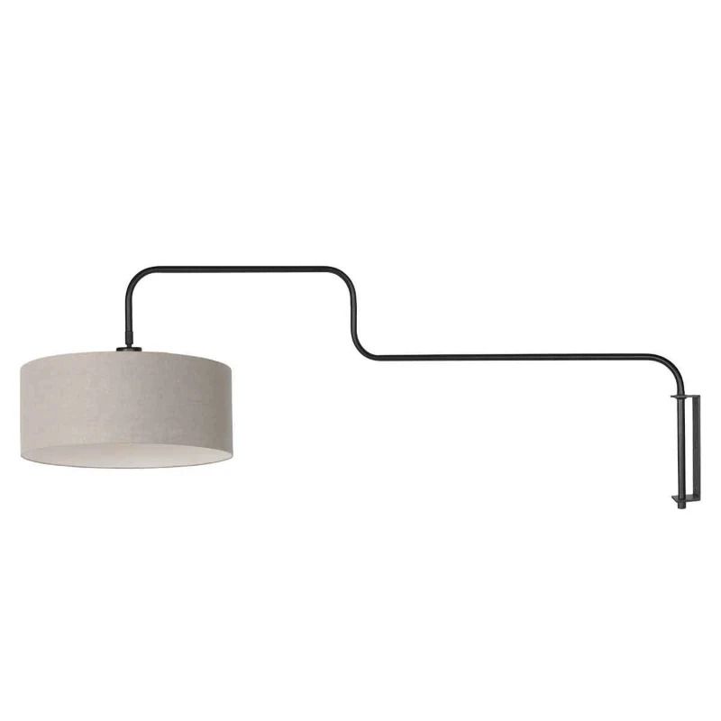 Steinhauer Bloeba LED Wandlamp | 1x E27 40W | Dimbaar | Grijs/Zwart