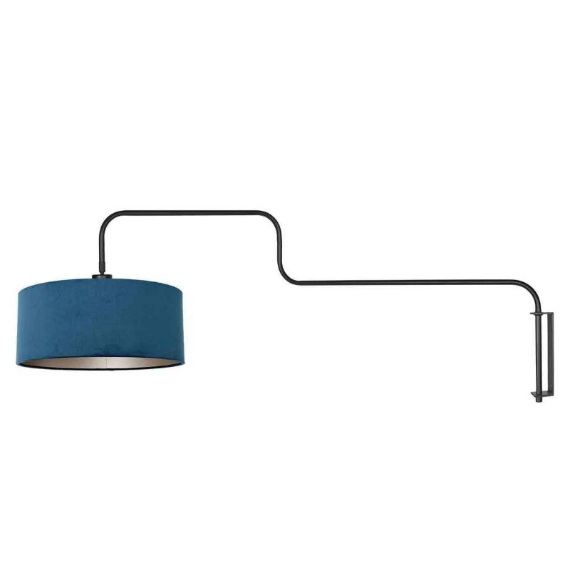 Steinhauer Bloeba LED Wandlamp | 1x E27 40W | Dimbaar | Blauw/Zwart
