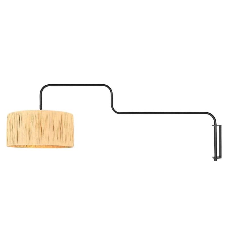 Steinhauer Bloeba LED Wandlamp | 1x E27 40W | Dimbaar | Naturel/Zwart