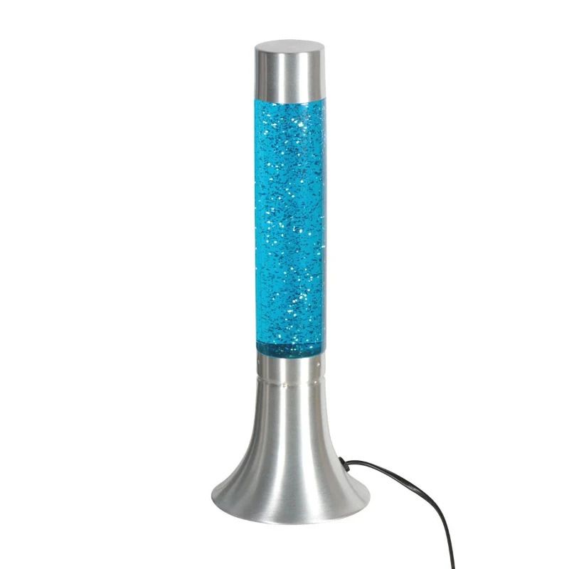 Mexlite Volcan LED Tafellamp | 1x E14 25W 2700K 150lm 827 | Blauw/Staal